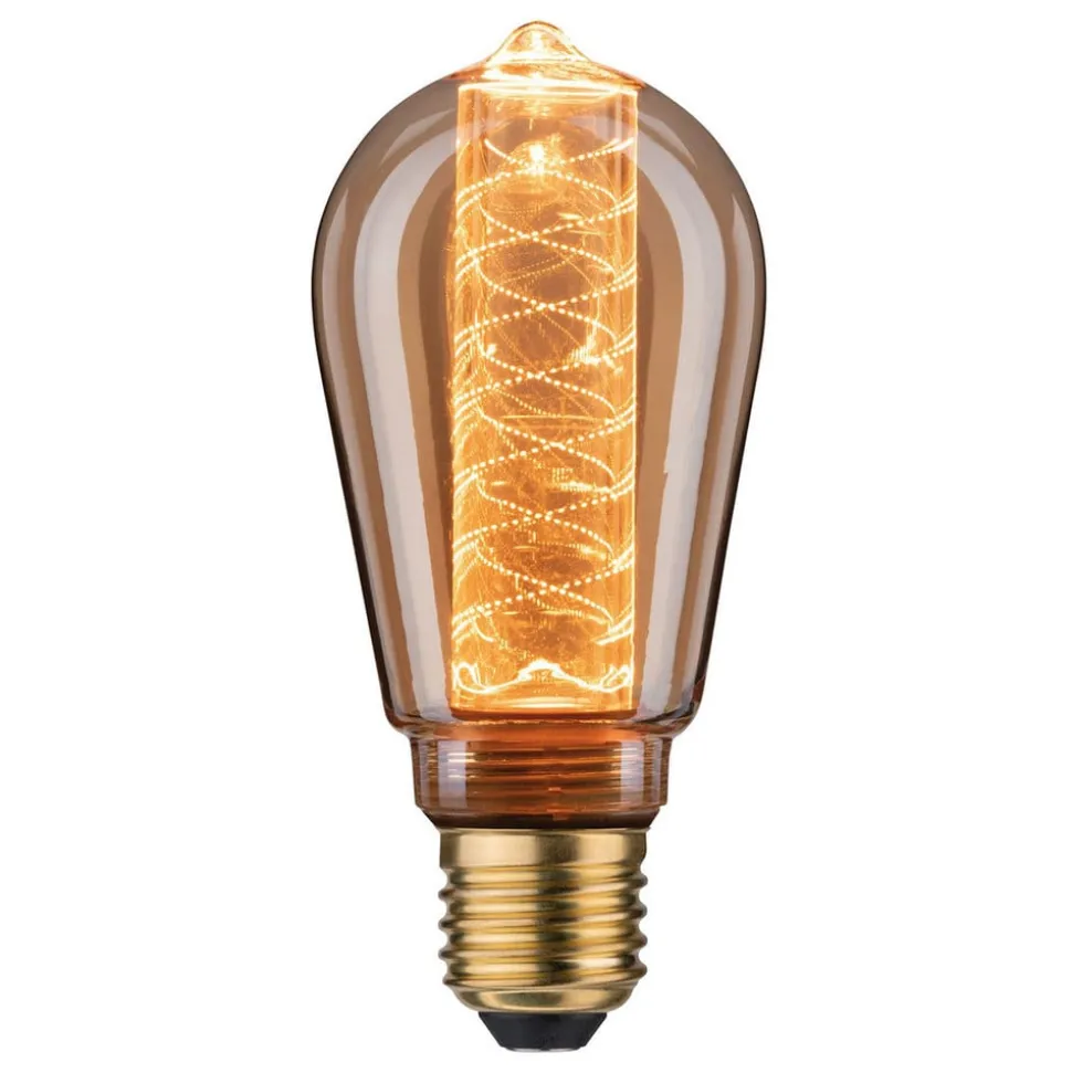 LED lamp E27 ST64 4W Binnengloed spiraalpatroon