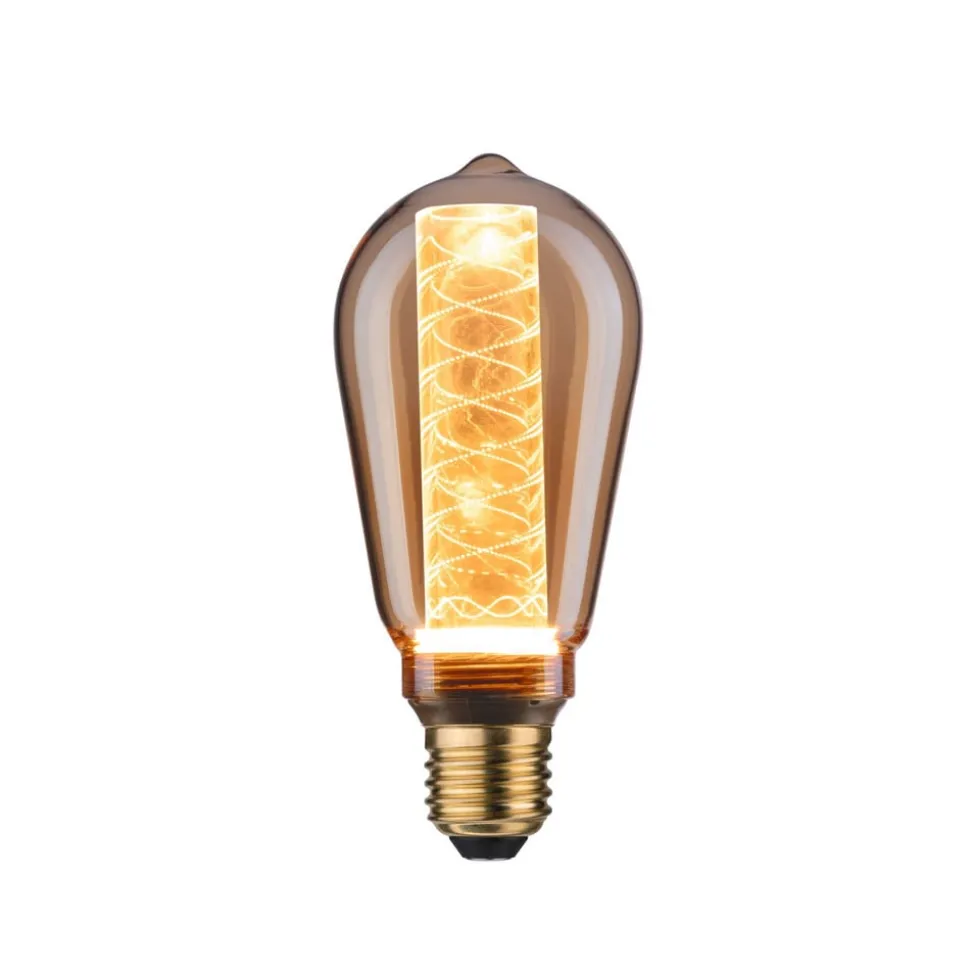 LED lamp E27 ST64 4W Binnengloed spiraalpatroon