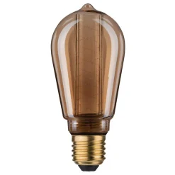LED lamp E27 ST64 4W Binnengloed spiraalpatroon