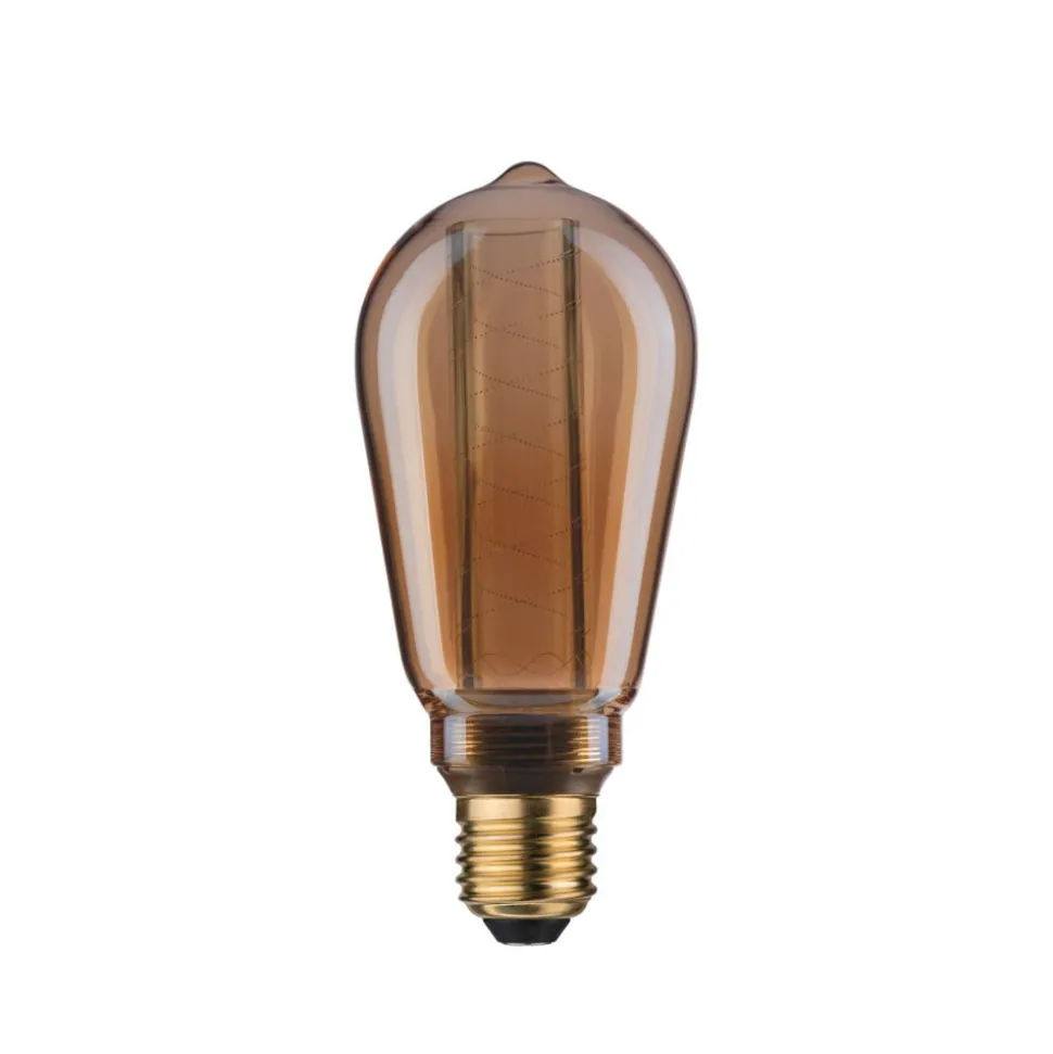 LED lamp E27 ST64 4W Binnengloed spiraalpatroon