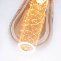 LED lamp E27 ST64 4W Binnengloed spiraalpatroon