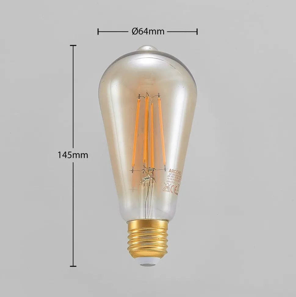 LED lamp E27 ST64 6,5W 2.500K amber 3-step-dimmer