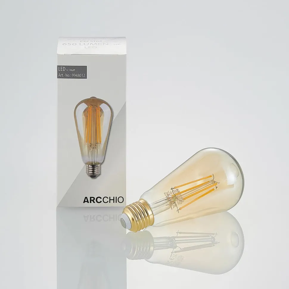 LED lamp E27 ST64 6,5W 2.500K amber 3-step-dimmer