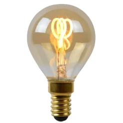 LED lamp E14 3W druppel amber 2.200K dimbaar