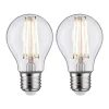 LED lamp E27 7W filament 2.700K helder 2-pak