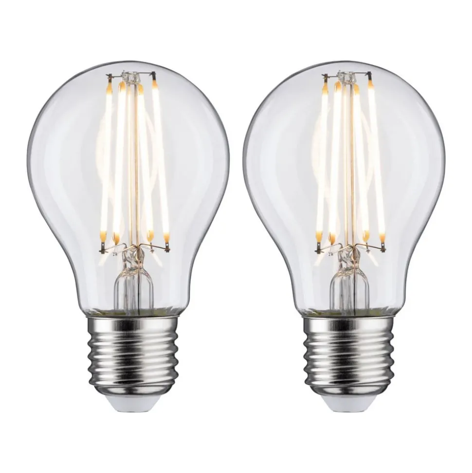 LED lamp E27 7W filament 2.700K helder 2-pak