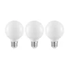 LED lamp E27 4W G80 2.700K dimbaar opaal 3 per set