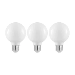 LED lamp E27 4W G80 2.700K dimbaar opaal 3 per set