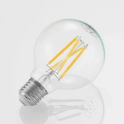 LED lamp E27 8W G80 2.700K filament dimbaar helder
