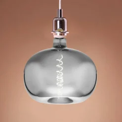 LED lamp E27 4W Groot formaat appelvorm filament chroom