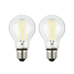 LED lamp E27 5W helder 3000K 1055 lm EEK A 2er