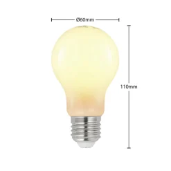 LED lamp E27 8W 2.700K dimbaar opaal 3 per set