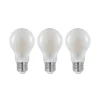 LED lamp E27 4W 2.700K dimbaar, opaal 3 per set