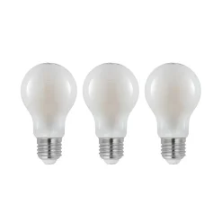 LED lamp E27 4W 2.700K dimbaar, opaal 3 per set