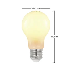 LED lamp E27 4W 2.700K dimbaar, opaal 3 per set