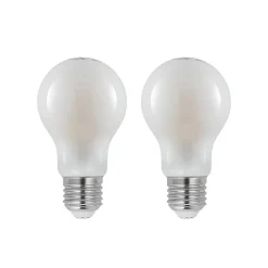 LED lamp E27 4W 2.700K dimbaar, opaal 2 per set