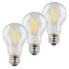 LED lamp E27 4W 2.700K filament 3 per set, 470lm