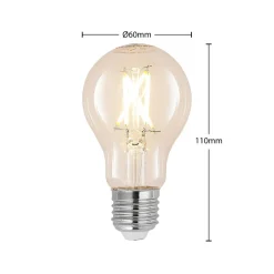 LED lamp E27 4W 2700K filament dimbaar per 3