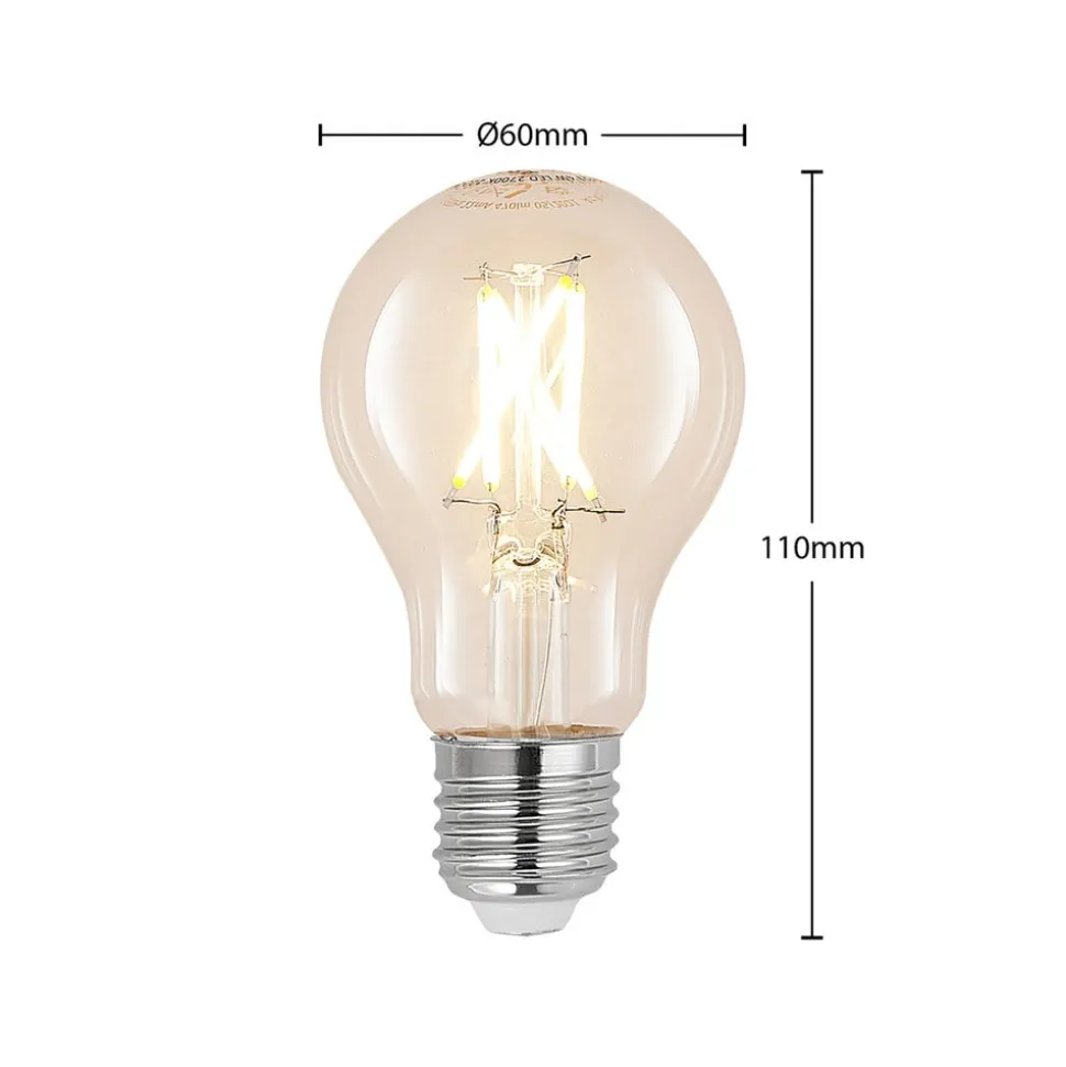 LED lamp E27 4W 2700K filament dimbaar per 3