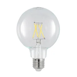 LED lamp E27 4W 2.700K G95 bol helder 2 per set