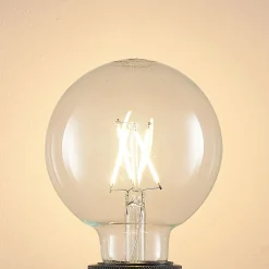 LED lamp E27 4W 2.700K G95 bol helder 3 per set