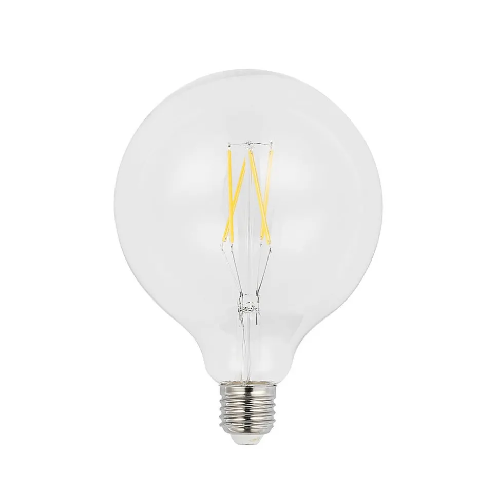 LED lamp E27 6W 2.700K G125 bollamp filament