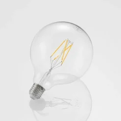 LED lamp E27 6W 2.700K G125 bollamp filament