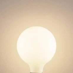 LED lamp E27 6W 2.700K G125 bollamp dimbaar, opaal
