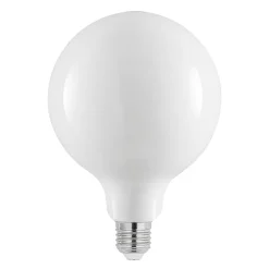 LED lamp E27 8W 2.700K G125 bollamp dimbaar, opaal