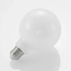 LED lamp E27 8W 2.700K G95 bollamp dimbaar, opaal