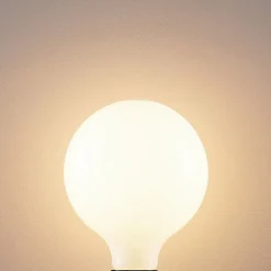 LED lamp E27 8W 2.700K G125 dimbaar opaal 2/set