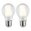 LED lamp E27 7W 2.700K mat 2-pak