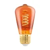 LED lamp E27 4W ST48 2.000K filament koper dimbaar