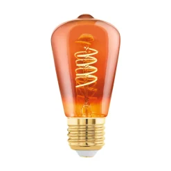 LED lamp E27 4W ST48 2.000K filament koper dimbaar