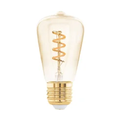 LED lamp E27 4W ST48 2.000K Filament amber dimbaar