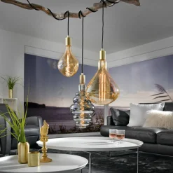 LED lamp Giant Drop E27 5W Filament 918 dimbaar goud