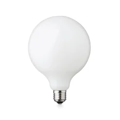 LED lamp Globe, E27, Ø 12,5 cm, mat, 5 W, 2.200 K