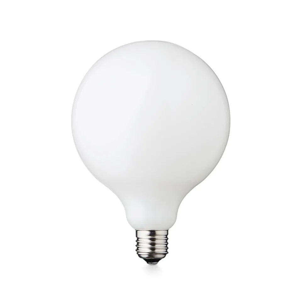 LED lamp Globe, E27, Ø 12,5 cm, mat, 5 W, 2.200 K