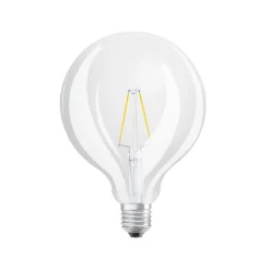 LED lamp Globe G125 E27, 2,5 W heldere gloeidraad 2.700 K
