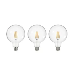 LED lamp gloeidraad helder E27 G125 3,8W 3000K 806lm 3er