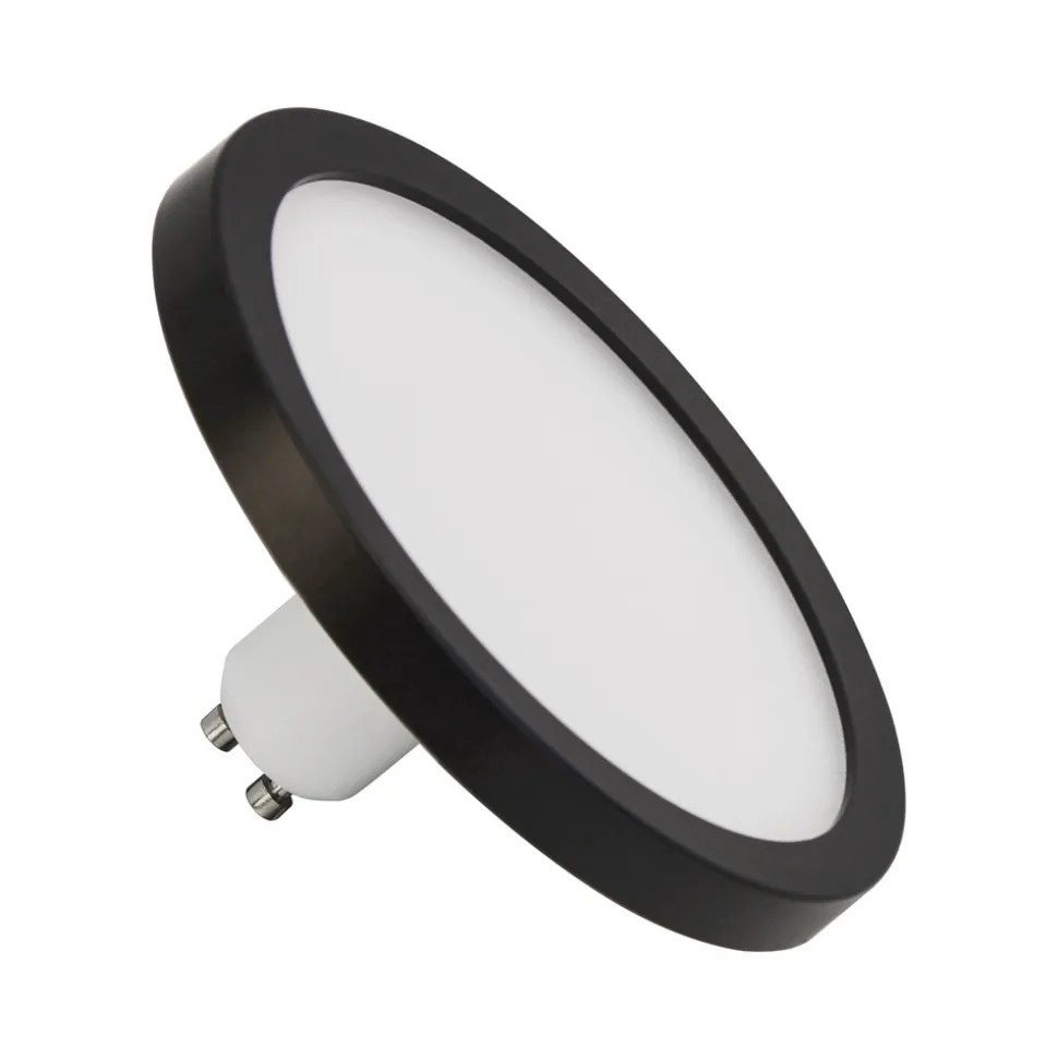 LED lamp GU10 7W CCT 2.700/4.000K Ø11cm zwart