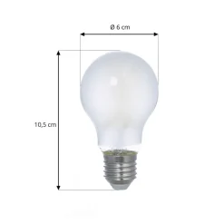 LED lamp, mat, E27, 2,2W, 3000K, 470 lm