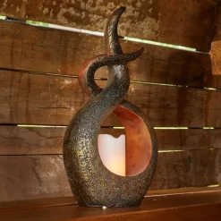 LED lamp op zonne-en Oriental m. kaarsen imitatie