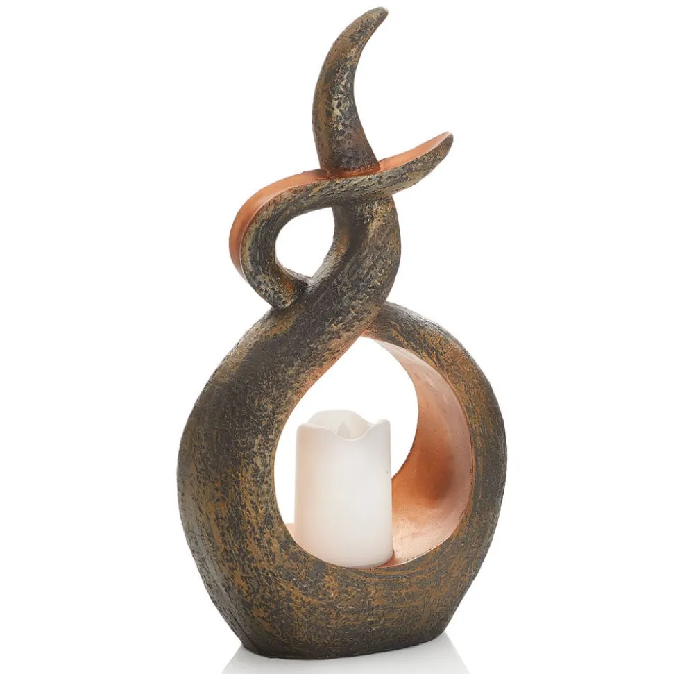 LED lamp op zonne-en Oriental m. kaarsen imitatie