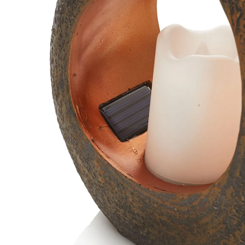 LED lamp op zonne-en Oriental m. kaarsen imitatie