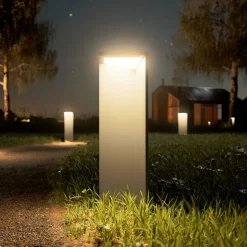 LED lamp op zonne-energie Nusolar antraciet, hoogte 50cm