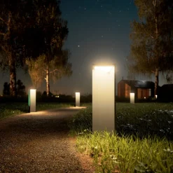 LED lamp op zonne-energie Nusolar antraciet, hoogte 50cm