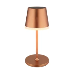 LED lamp op zonne-energie, metaal, koperkleurig, hoogte 41 cm, IP44