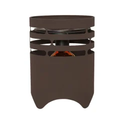 LED lamp op zonne-energie Marron, hoogte 25 cm, bruin, metaal, USB-C