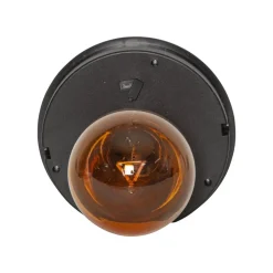 LED lamp op zonne-energie Marron, hoogte 25 cm, bruin, metaal, USB-C